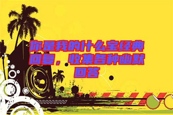 你是我的什么寶經(jīng)典回復(fù)，收集各種幽默回答