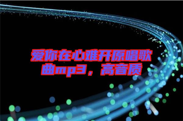 愛你在心難開原唱歌曲mp3，高音質(zhì)