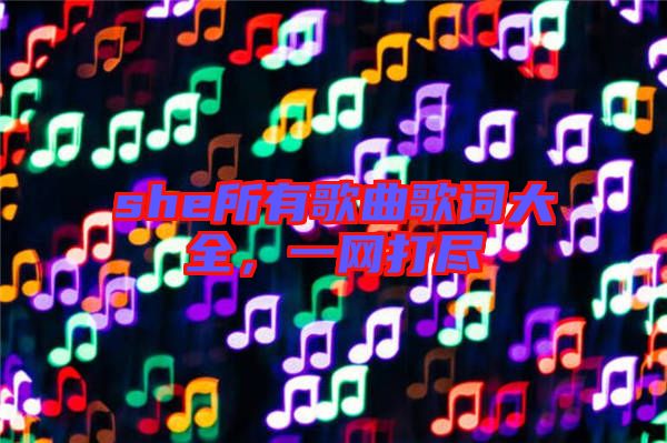 she所有歌曲歌詞大全，一網(wǎng)打盡