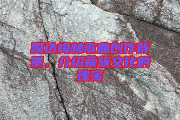 嘎達(dá)梅林歌曲創(chuàng)作背景，介紹藏族文化的瑰寶
