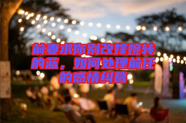 前妻求你別改嫁婉轉(zhuǎn)的藍(lán)，如何處理前任的感情糾葛