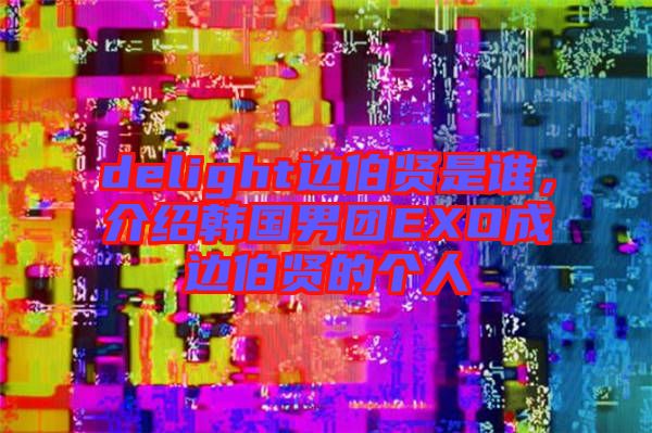 delight邊伯賢是誰，介紹韓國男團(tuán)EXO成邊伯賢的個(gè)人
