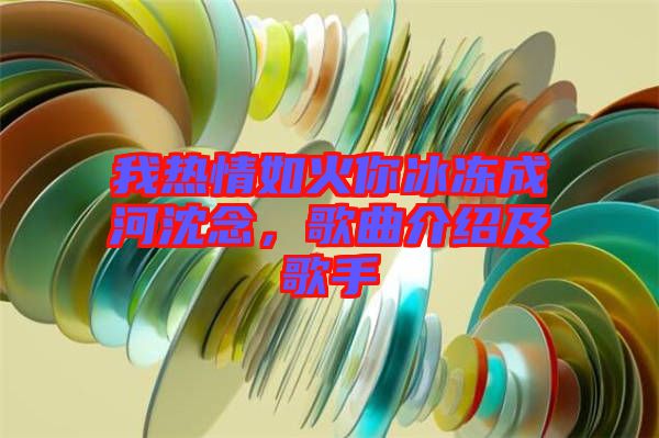 我熱情如火你冰凍成河沈念，歌曲介紹及歌手