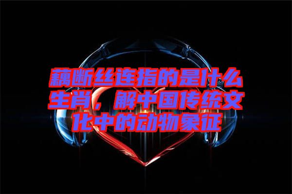 藕斷絲連指的是什么生肖，解中國傳統(tǒng)文化中的動(dòng)物象征