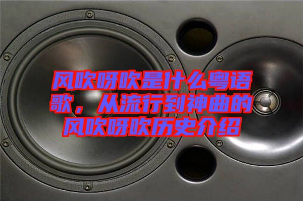風(fēng)吹呀吹是什么粵語歌，從流行到神曲的風(fēng)吹呀吹歷史介紹