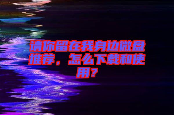 請(qǐng)你留在我身邊微盤(pán)推薦，怎么下載和使用？