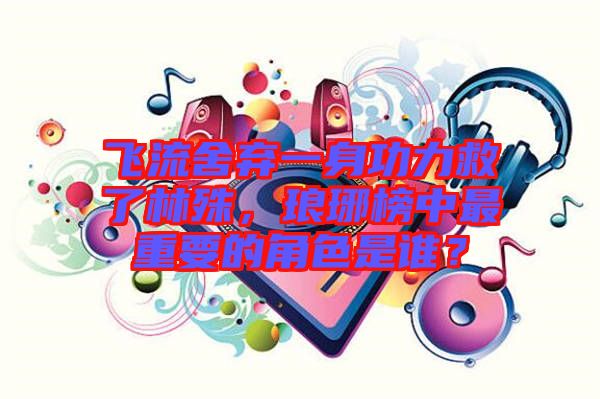 飛流舍棄一身功力救了林殊，瑯琊榜中最重要的角色是誰？