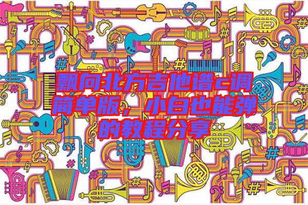 飄向北方吉他譜c調(diào)簡(jiǎn)單版，小白也能彈的教程分享