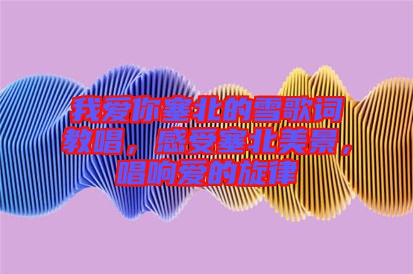 我愛(ài)你塞北的雪歌詞教唱，感受塞北美景，唱響愛(ài)的旋律
