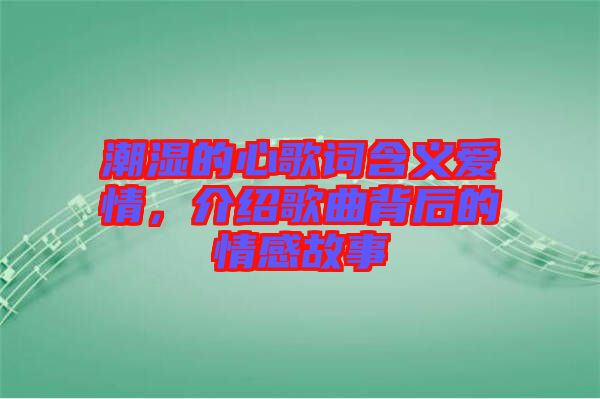 潮濕的心歌詞含義愛(ài)情，介紹歌曲背后的情感故事