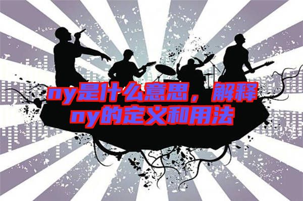 ny是什么意思，解釋ny的定義和用法