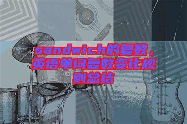 sandwich的復(fù)數(shù)，英語(yǔ)單詞復(fù)數(shù)變化規(guī)則總結(jié)