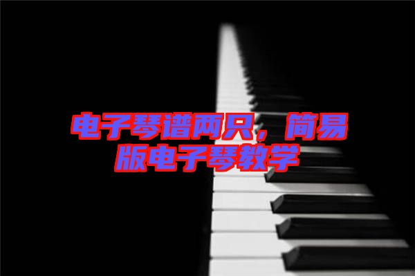 電子琴譜兩只，簡(jiǎn)易版電子琴教學(xué)