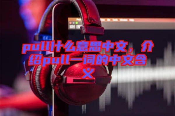 pull什么意思中文，介紹pull一詞的中文含義