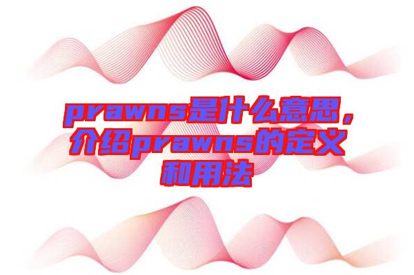 prawns是什么意思，介紹prawns的定義和用法