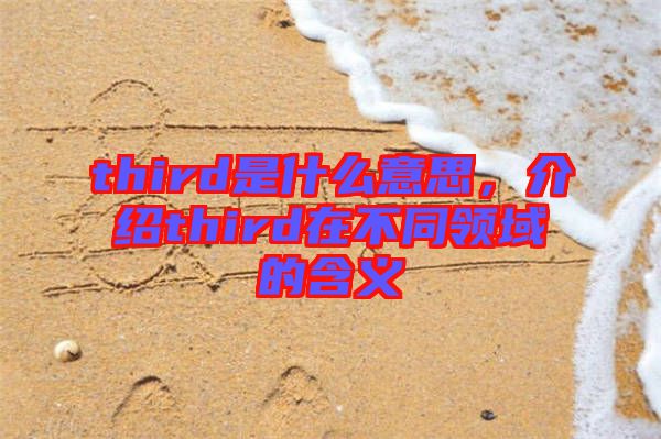 third是什么意思，介紹third在不同領(lǐng)域的含義