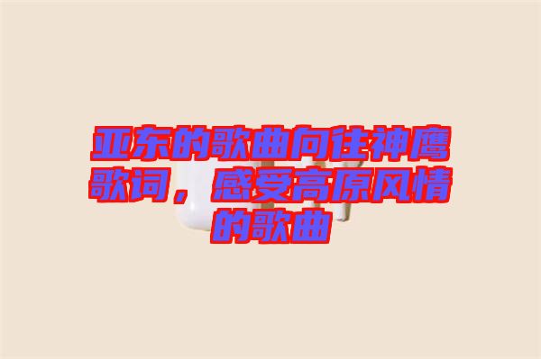 亞東的歌曲向往神鷹歌詞，感受高原風(fēng)情的歌曲