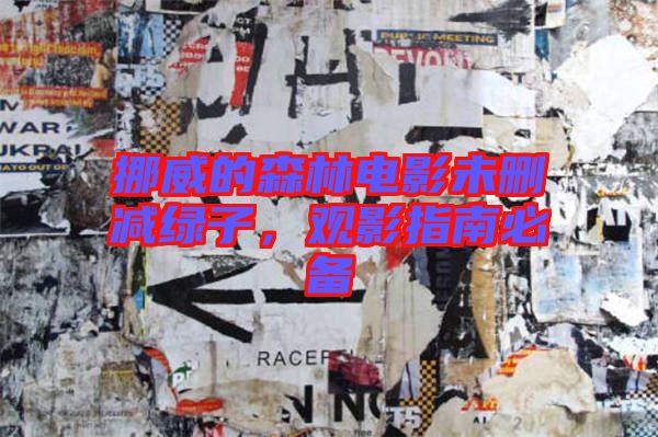 挪威的森林電影未刪減綠子，觀影指南必備