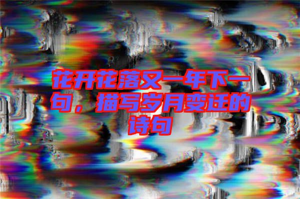 花開花落又一年下一句，描寫歲月變遷的詩句
