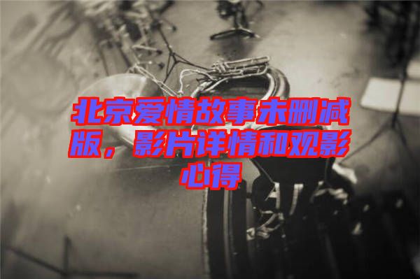 北京愛情故事未刪減版，影片詳情和觀影心得
