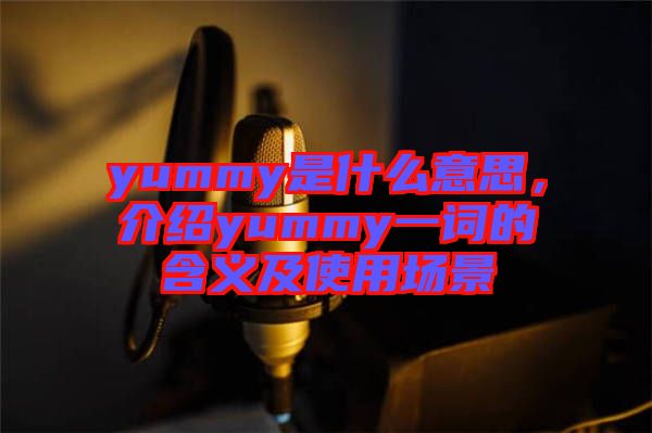 yummy是什么意思，介紹yummy一詞的含義及使用場(chǎng)景