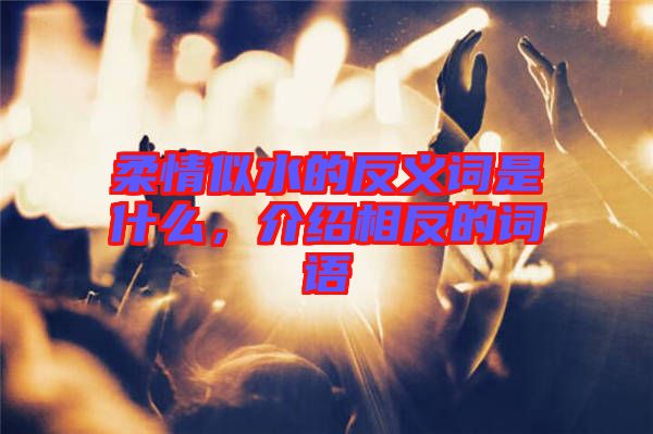 柔情似水的反義詞是什么，介紹相反的詞語(yǔ)