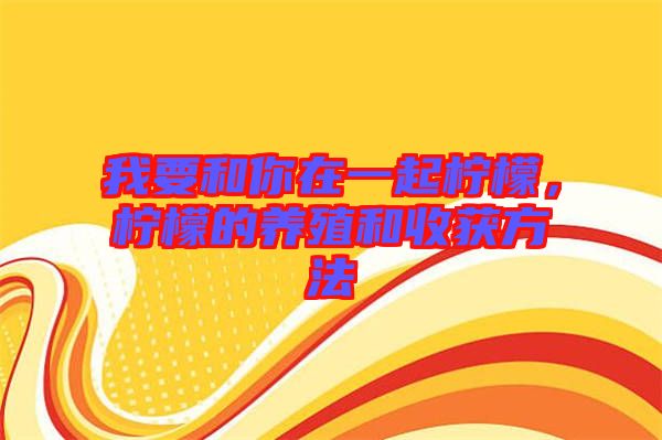 我要和你在一起檸檬，檸檬的養(yǎng)殖和收獲方法