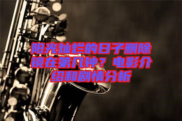 陽(yáng)光燦爛的日子刪除鏡在第幾鐘？電影介紹和劇情分析