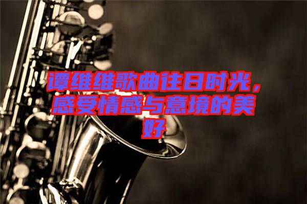 譚維維歌曲往日時(shí)光，感受情感與意境的美好