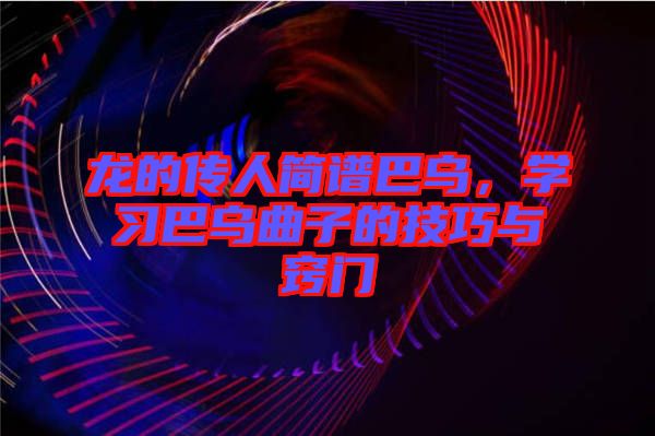龍的傳人簡譜巴烏，學(xué)習(xí)巴烏曲子的技巧與竅門
