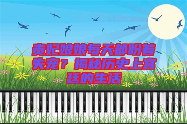 貴妃娘娘每天都盼著失寵？揭秘歷史上宮廷的生活