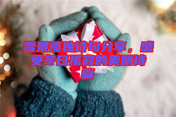 雪景孤獨(dú)詩句分享，感受冬日孤寂的美麗詩篇