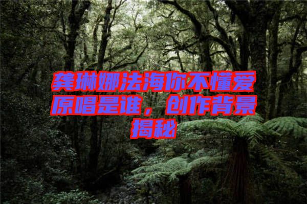 龔琳娜法海你不懂愛原唱是誰，創(chuàng)作背景揭秘