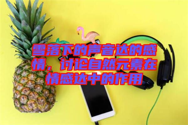 雪落下的聲音達的感情，討論自然元素在情感達中的作用