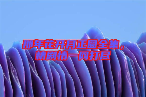 那年花開月正圓全集，精劇情一網打盡